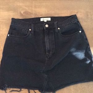 Black Madewell Jean Skirt